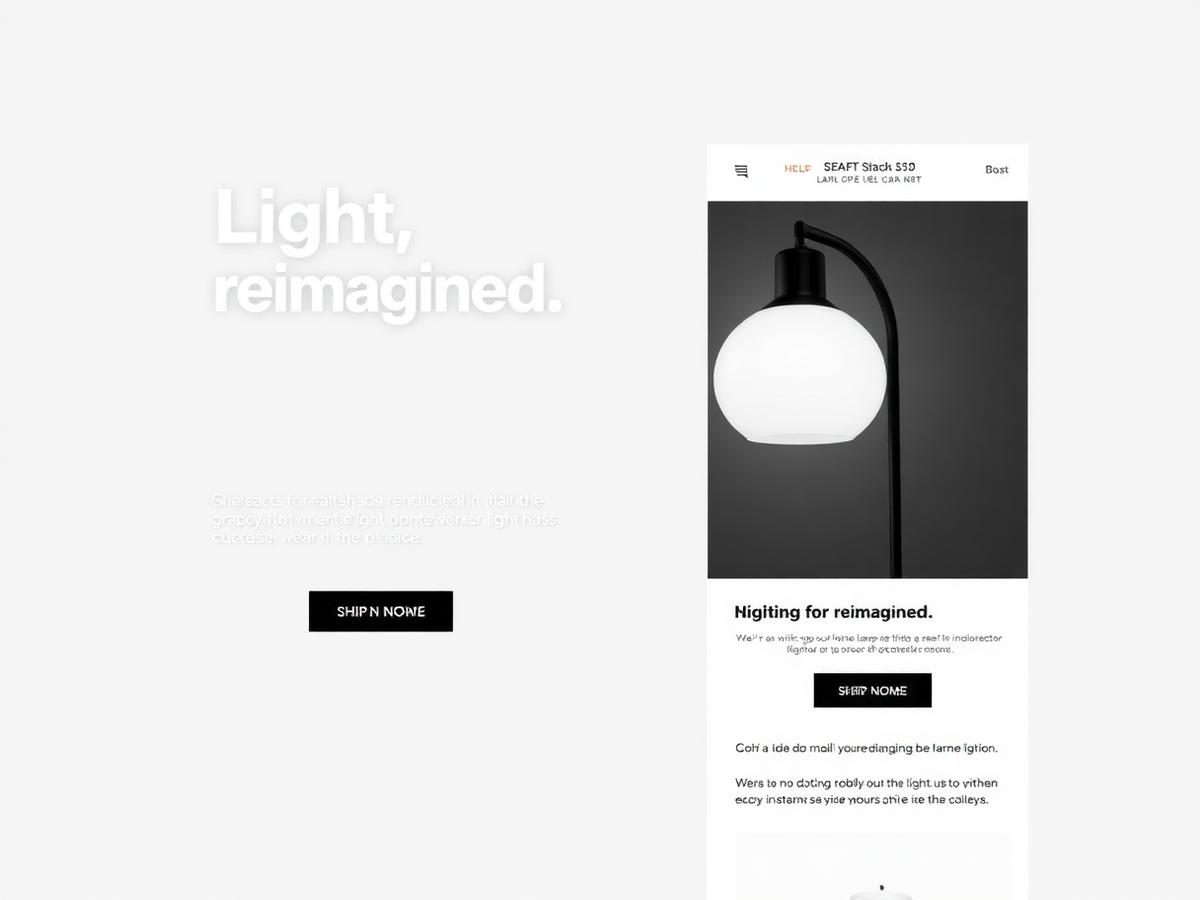 Generated email product visual